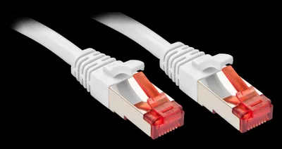 Image de Lindy - Câble de raccordement - RJ-45 (M) à RJ-45 (M) - 20,0m - SFTP, PiMF - CAT 6 - moulé, sans crochet - blanc (47800)