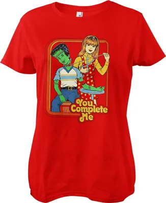 Produktbild von You Complete Me Girly Tee - Medium  - Red