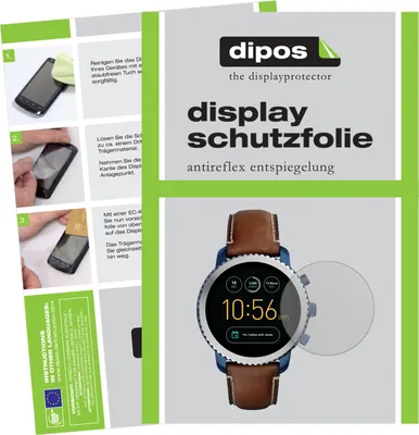 Produktbild von 6x Schutzfolie für Fossil Q Explorist matt Displayschutzfolie Folie Display Schutz dipos