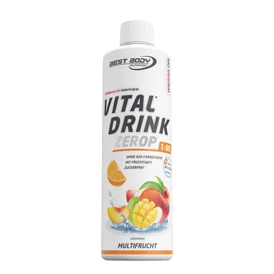 Produktbild von Best Body Nutrition - Vital Drink Zerop - 500 ml Flasche, 1 x 500 ml Flasche, Geschmack: Multifrucht
