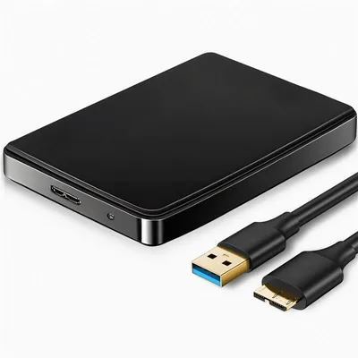 Produktbild von SSD Festplattengehäuse USB 3.0 2,5 Zoll SATA 3 HDD 7mm Festplatten Externes Gehäuse Portable Desktop Mobile Festplattenbox Festplatten-Gehäuse Retoo