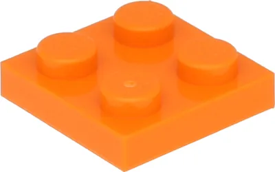 Produktbild von Lego® 2x2 Platten 3022 - 10 Stück Orange