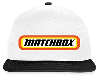 Produktbild von Spreadshirt Matchbox™ Offizielles Logo Orange, Gelb & Schwarz Snapback Cap, One size, Weiß/Schwarz