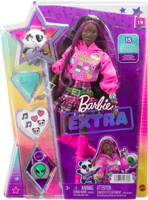 Obrázek produktu pro Panenka Barbie Extra 19 - Růžové vlasy/Pop Punk