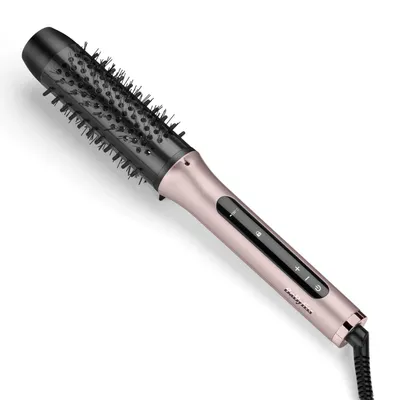 Produktbild von 38mm Thermische Warmluftbürste mit Lockenfunktion, Ionen-Frizz-Kontrolle, Keramik-Heizbürste, 4 Temperaturstufen, Digitaldisplay, Volumen Styling Pink