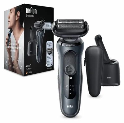 Produktbild von Braun Series 6 61-N7000cc, Folienschaber, Grau, Senso Flex, Tasten, LED, Akku
