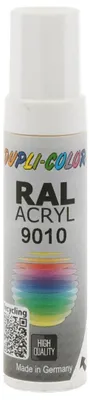 Produktbild von DUPLI-COLOR RAL 9010 reinweiß matt, 12 ml