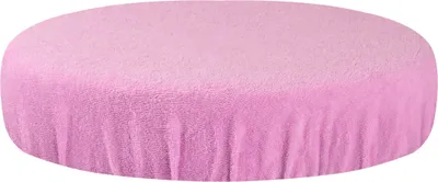 Image de Housse de tabouret en éponge rose
