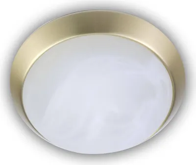 Produktbild von Niermann E27 Deckenleuchte Alabaster-Glas, Messing matt, 30cm,  Germany
