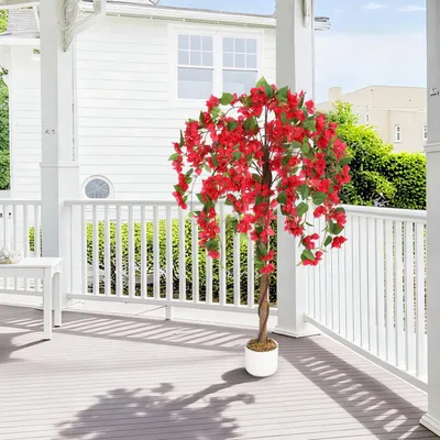 Produktbild von GarveeLife Kunstpflanze Bougainvillea-Baum Winterharte Künstliche Bougainvillea