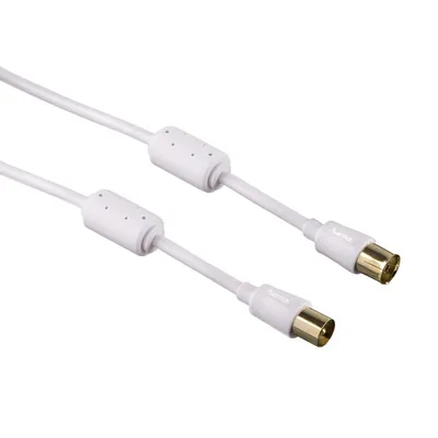 Produktbild von Anténny kábel 3 m Ultra tenký 90dB filter Pozlátený biely