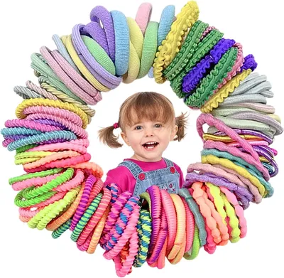 Imagen del producto de Conjunto de diademas, 150 unidades, 15 diseños, accesorios para el cabello de colores para niñas