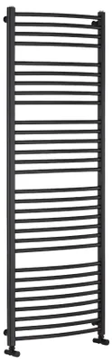 Productafbeelding van Badkamerradiator Stefano - zij-aansluiting - 943W - mat zwart - 1710x650 mm