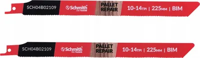 Produktbild von Schmith Sägeblätter Säbelsäge BIM D6A+M42 225mm 2 Stk. Säbelsägeblätter Stichsägeblatt Multitool Zubehör Fuchsschwanz Säge Werkzeug Pendelhubsäge Universal