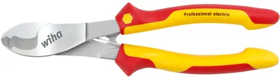 Image de Pince coupe-câbles Professional electric avec ressort d'ouverture activable et désactivable - WIHA - 43666
