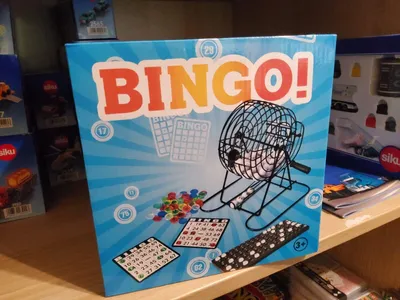 Produktbild von Bingo Spiel Mit Halterung Kugeln und Karten.