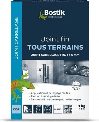 Image de Joint De Carrelage Fin 1 Kg Joint De Carrelage Fin 1 Kg - Bostik
