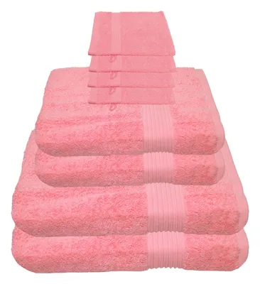 Produktbild von Julie Julsen Handtuch Set Rosa,Set:8 tlg. 2 Bade- 2 Handtücher 4 Waschhandschuhe