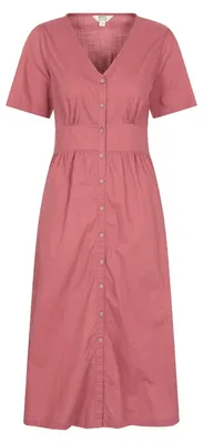 Image de Mountain Warehouse - Robe mi-longue « Riviera » pour femme, patte de boutonnage MW5332 (46 DE) (rose)