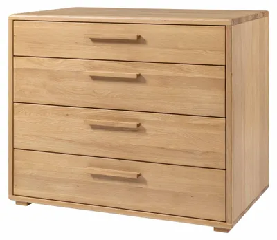 Produktbild von HASENA Oak Bianco Kommode Manuele 4 Schubladen Eiche bright (74)