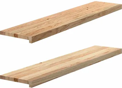 Zdjęcie produktu dla vidaXL Stopnie schodowe 2 szt. Nieobrobione 120x25x2 cm lite drewno dębowe