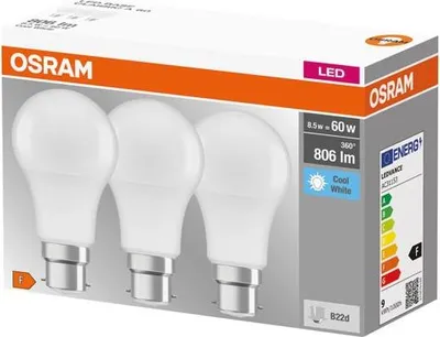 Image de Led Standard Dépolie Avec Radiateur B22 8.5w Froid Boite De - Osram