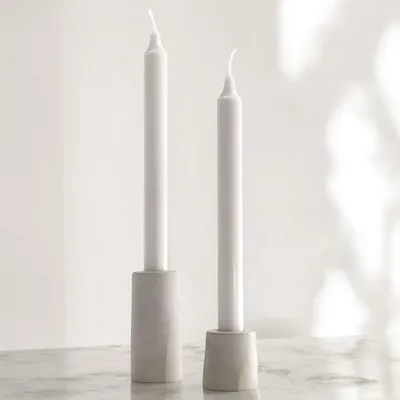 Produktbild von Stabkerzenhalter STELLA 2er Set handgemacht Kerzenständer aus Beton Geschenkidee