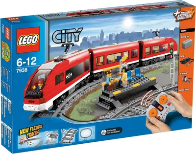Produktbild von Lego City 7938 Passagierzug Eisenbahn Mit Fernsteuerung Personenzug Zug Gleise
