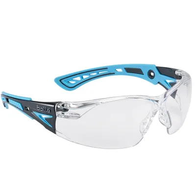 Image de Bollé Safety RUSH+ Lunettes à branches claires / bleues RUSHPPSIB