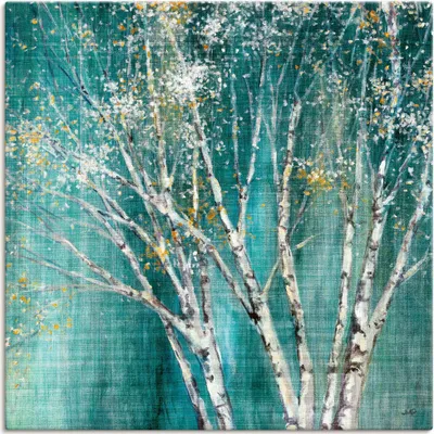 Produktbild von ARTland Leinwandbild Blaue Birke Größe: 40x40 cm