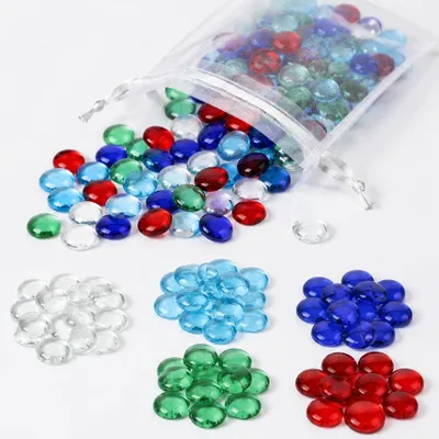 Glassteine bunt 2 kg 17-19 mm für DIY & Deko