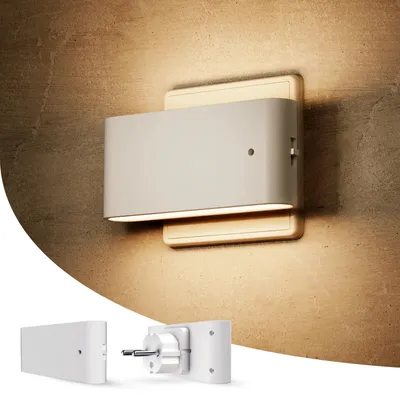 Imagen del producto de Lámpara de noche con sensor de luz ambiental, regulable, 3000 K, 0-100 lúmenes