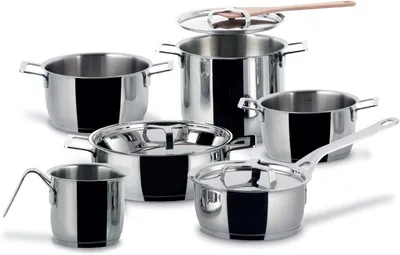 Immagine prodotto di Alessi Pots&Pans Set 9 Pcs. (Art.-Nr. AJM100S9, EAN 8003299325566)