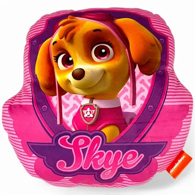 Produktbild von Dekokissen Paw Patrol - Skye Formkissen Kuschelkissen 34 x 34 cm