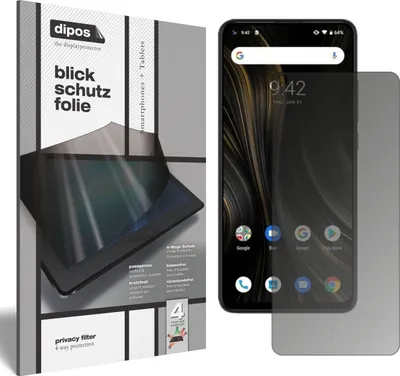 Produktbild von Blickschutzfolie für Umidigi Power 3 matt Schutzfolie Folie Display Schutz dipos