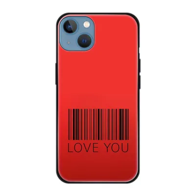 Produktbild von König Design Hülle kompatibel mit Apple iPhone 13 Kunststoff Soft Handyhülle - Handy Case Love You