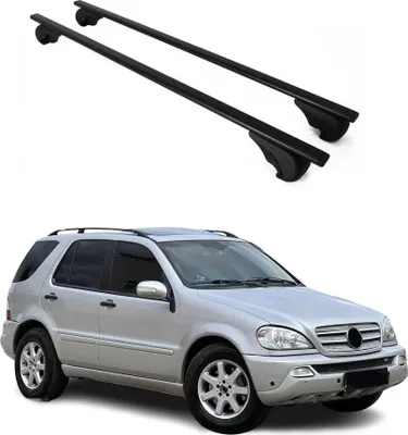 Obrázek produktu pro Střešní nosiče příčné pro Mercedes třídy M W163 1998-2005, černé