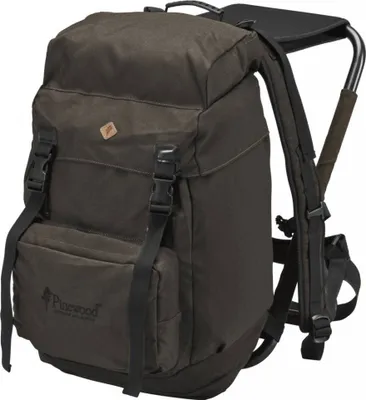 Produktbild von Pinewood Rucksack mit integriertem Hocker (9613) - Wildleder braun