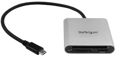 Image de StarTech.com Lecteur de cartes USB 3.0 avec USB-C - Lecteur de cartes mémoire SD, MicroSD, CompactFlash avec câble USB-C - Lecteur de cartes (CF I, CF II, MMC, SD, microSD, SDHC, microSDHC, SDXC, microSDXC) - USB 3.0