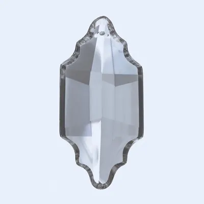 Image de Suspension en cristal, prisme, STRASS® Swarovski® Crystal, verre, lustre, pendule, pendule en cristal pour lustres, 63x30mm, Clair
