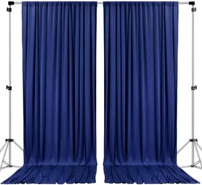 Productafbeelding van AK TRADING CO. 10ft x 10ft Polyester Achtergrond Gordijnen Gordijnen Panelen met Rod Zakken - Huwelijksceremonie Party Thuis Raamdecoraties