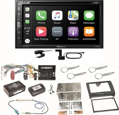 Produktbild von Pioneer AVH-Z5200DAB Android Auto Carplay Bluetooth Einbauset für Audi TT 8J