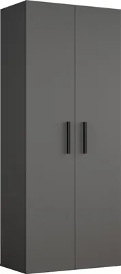 Produktbild von Masseno Garderobe-Set MODULO 80/204/40 cm Modern Garderobenschrank Grau