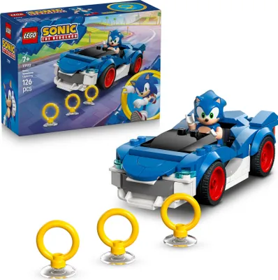 Produktbild von LEGO Sonic the Hedgehog Sonic: Speedster Lightning - Spielzeug Auto - Rennauto mit Minifigur zum Spielen und Ausstellen - Modellbau für Jungen und Mädchen - Geschenk für Gamer ab 7 Jahren - 77117