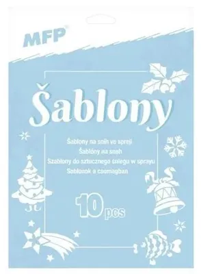 Obrázek produktu pro Šablony na sněhové spreje, 10 motivů – MFP