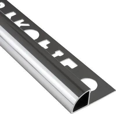 Produktbild von Alu Viertelkreis Profil Fliesenschiene silber poliert L270cm 12mm