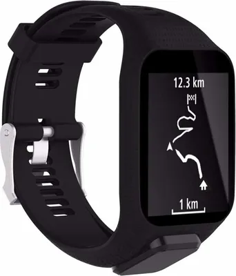 Produktbild von Strap-it TomTom Spark Silikonarmband (Schwarz)