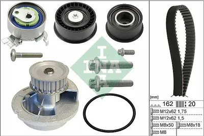 Immagine prodotto di Pompa dell'acqua + set di cinghie di distribuzione