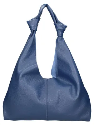 Produktbild von Damenschultertasche aus echtem Dollaro-Leder mit Magnetverschluss  Italy Bianco UNICA 40x42x2 cm