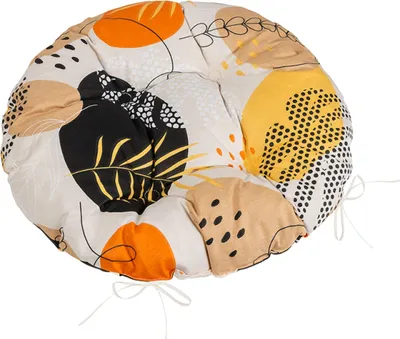 Obrázek produktu pro Sedák Adéla prošívaný kulatý - průměr 40 cm - Oranžová
